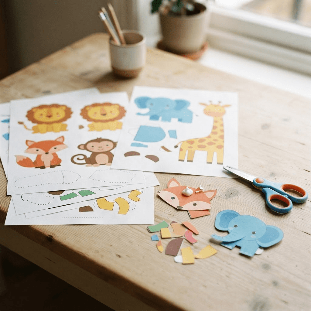 Moldes de animales — foto del material incluido